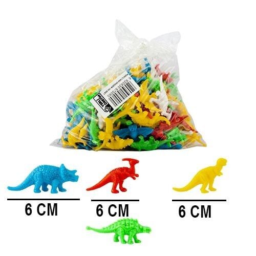 Toptan Poşetli Mini Dinozor Seti