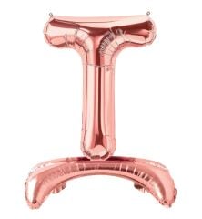 Toptan 32″ Ayaklı Bronze T Harfi Folyo Balon