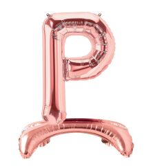 Toptan 32″ Ayaklı Bronze P Harfi Folyo Balon