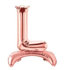 Toptan 32″ Ayaklı Bronze L Harfi Folyo Balon