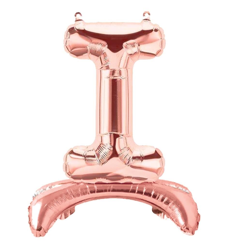 Toptan 32″ Ayaklı Bronze I Harfi Folyo Balon