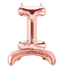 Toptan 32″ Ayaklı Bronze I Harfi Folyo Balon