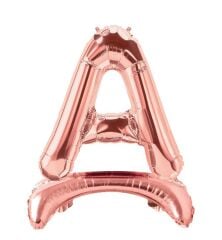 Toptan 32″ Ayaklı Bronze A Harfi Folyo Balon