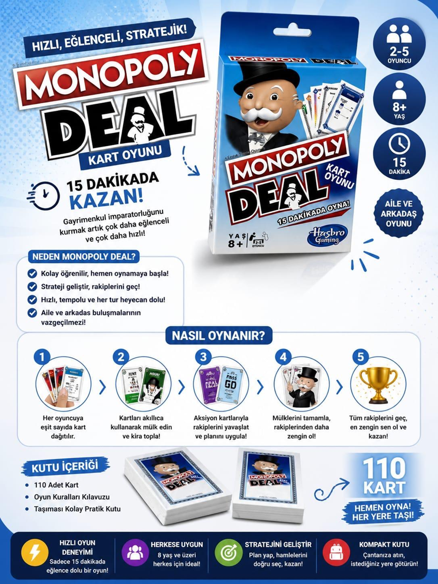 Toptan Monopoly Deal Kart Oyunu