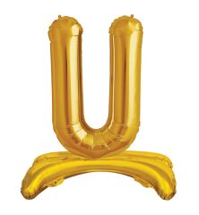 Toptan 32'' gold U harfi ayaklı folyo balon