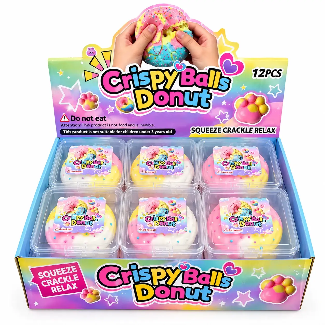 Toptan Crispy Balls Donut Squishy
