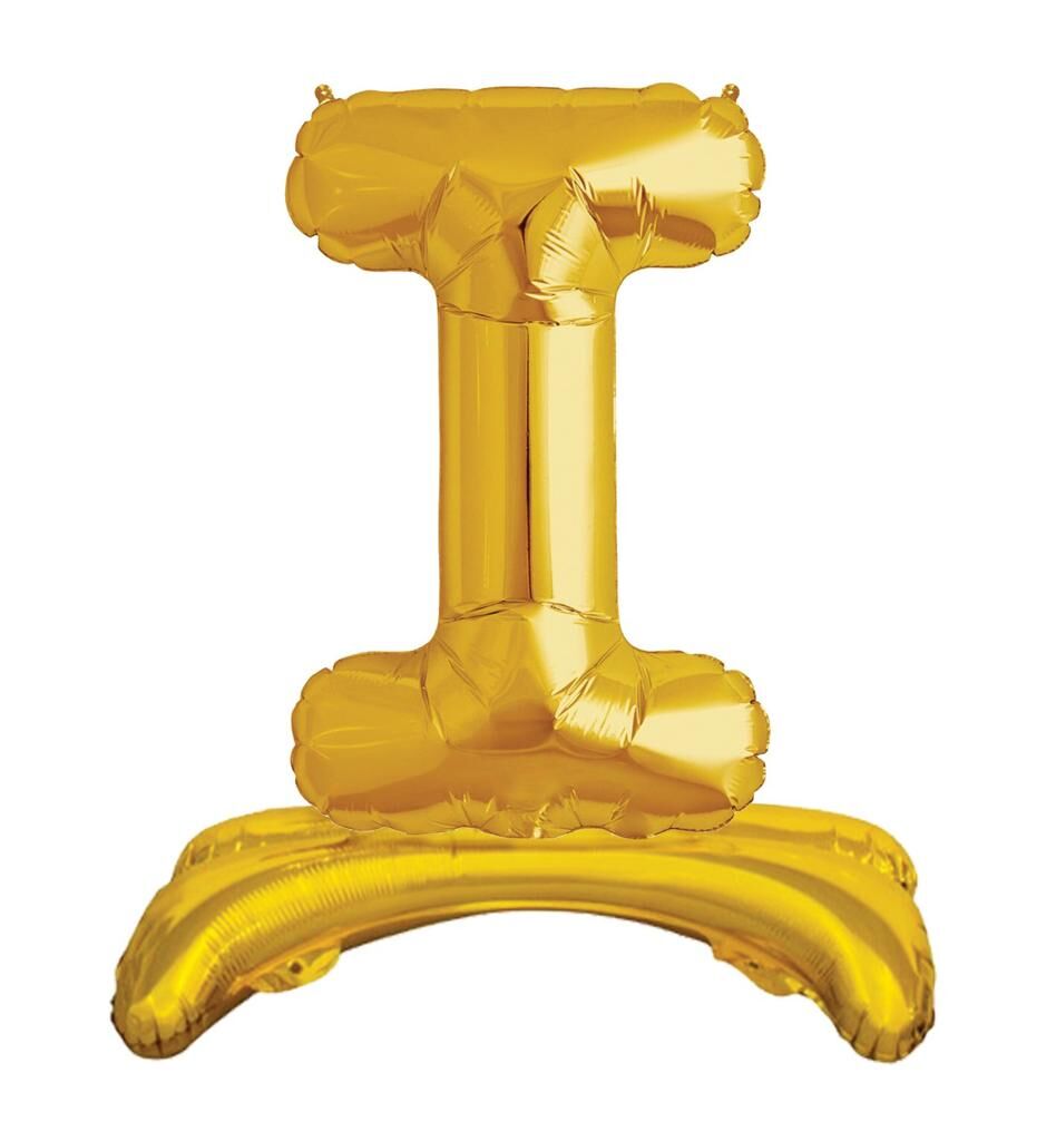 Toptan 32'' gold I harfi ayaklı folyo balon