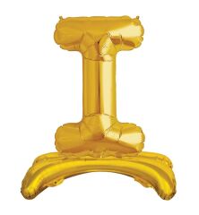 Toptan 32'' gold I harfi ayaklı folyo balon