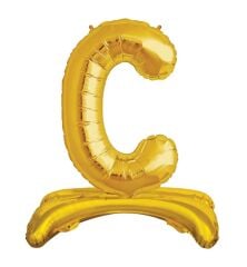 Toptan 32'' gold C harfi ayaklı folyo balon
