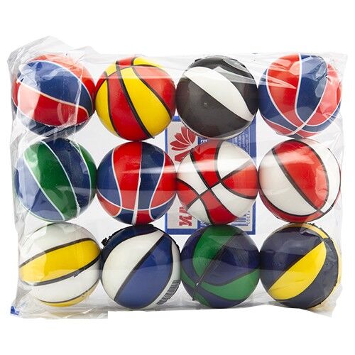 Toptan Küçük Renkli Basketbol Temalı Stres Topu