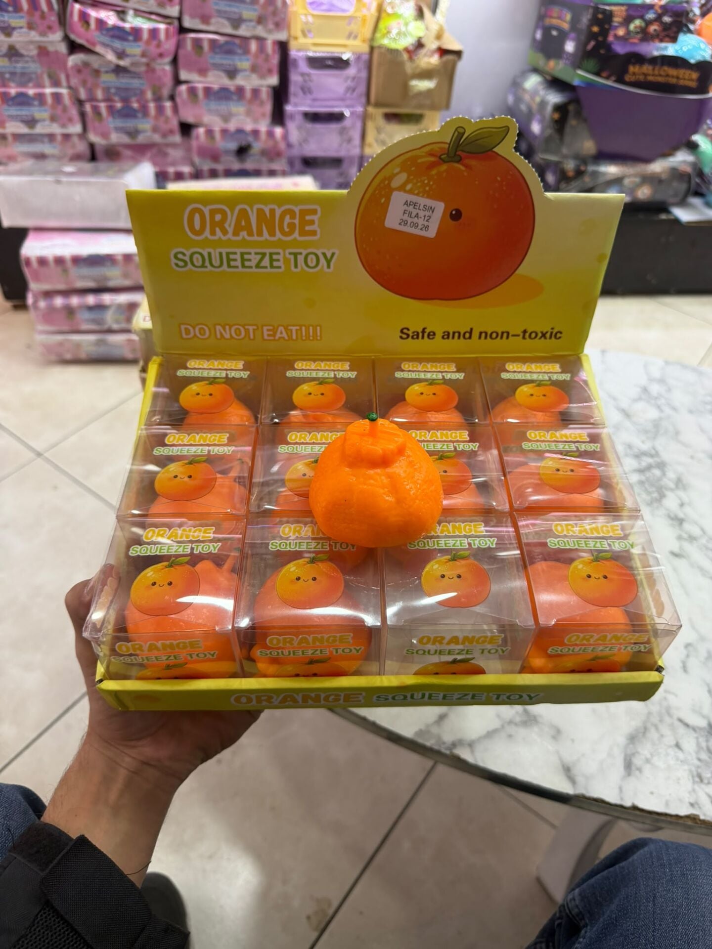 Toptan Orange Squeeze Toy