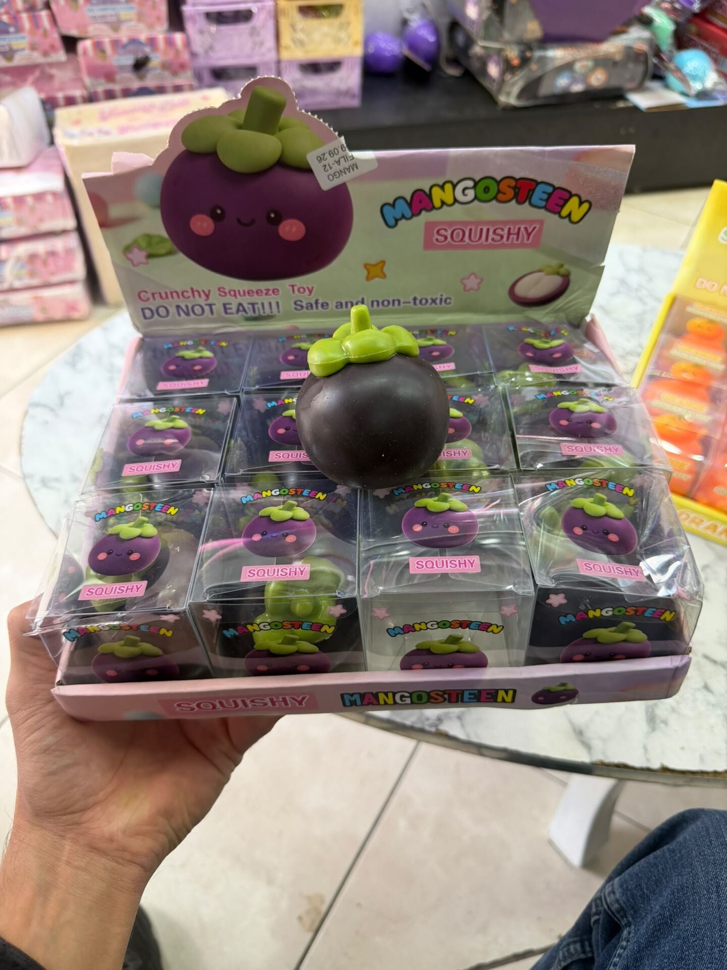 Toptan Mangosteen Squishy Oyuncak