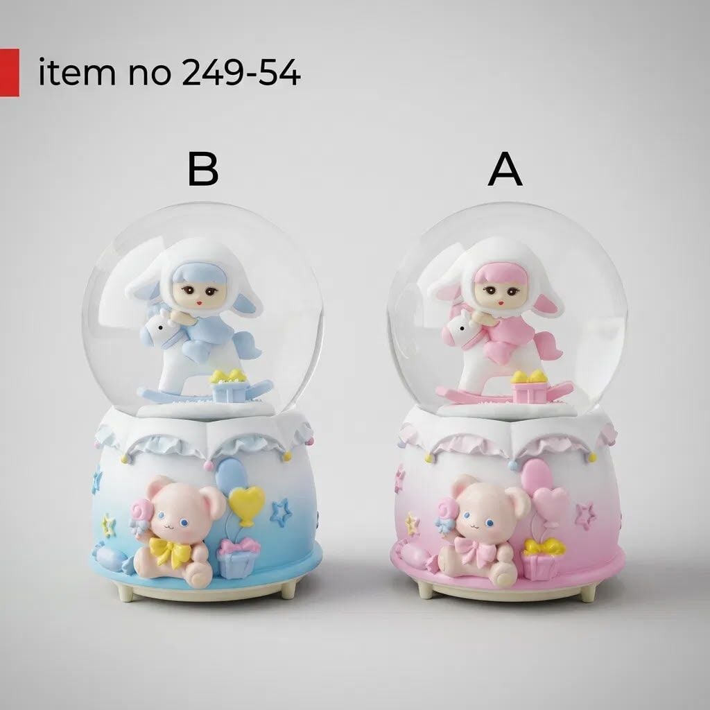 Toptan Bunny Kostümlü Çocuk Kar Küresi