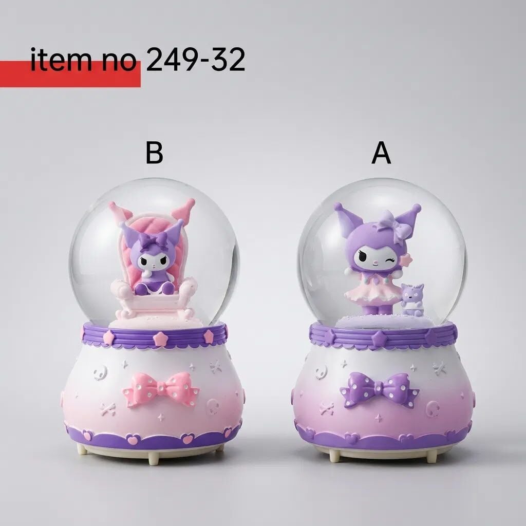Toptan Kuromi Figürlü Kar Küresi