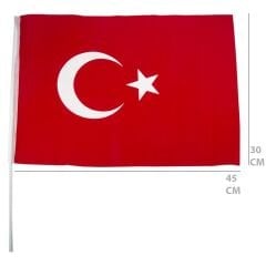 Toptan Sopalı Bez Bayrak