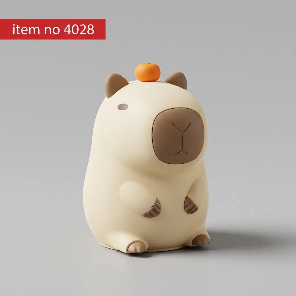 Toptan Kapibara Figürlü Masa Lambası