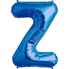 Toptan 16'' Mavi Z Folyo Balon