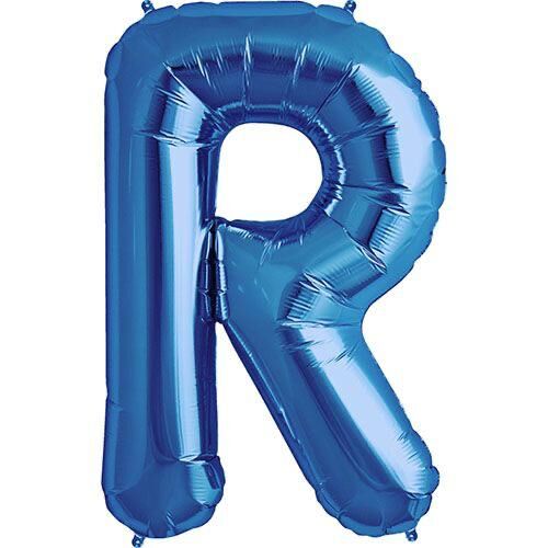 Toptan 16'' Mavi R Folyo Balon