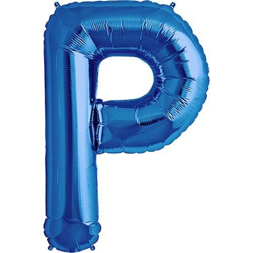 Toptan 16'' Mavi P Folyo Balon