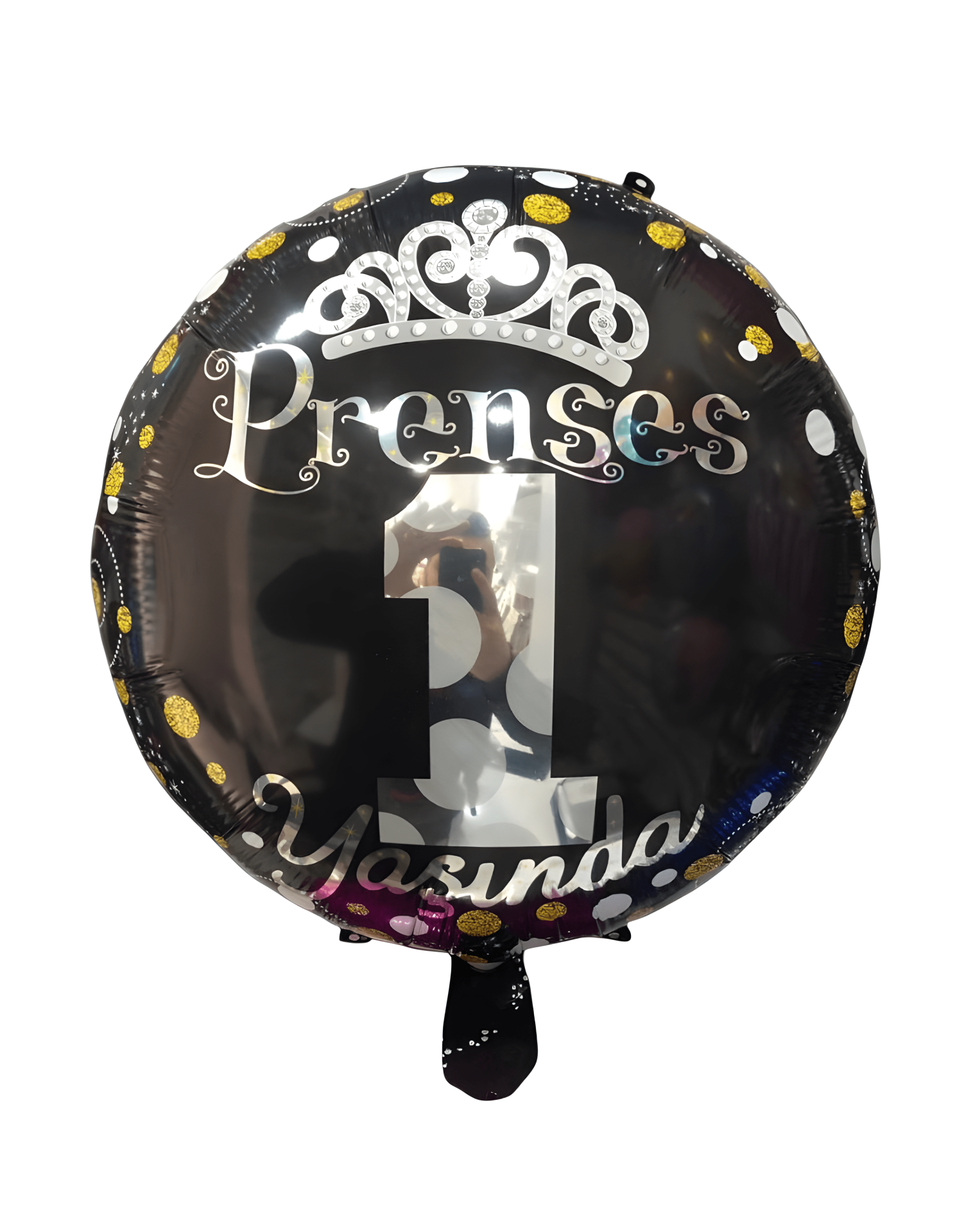 Toptan 18'' yuvarlak ''Prenses 1 Yaşında'' folyo balon