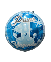 Toptan 18'' yuvarlak ''Prens 1 Yaşında'' folyo balon