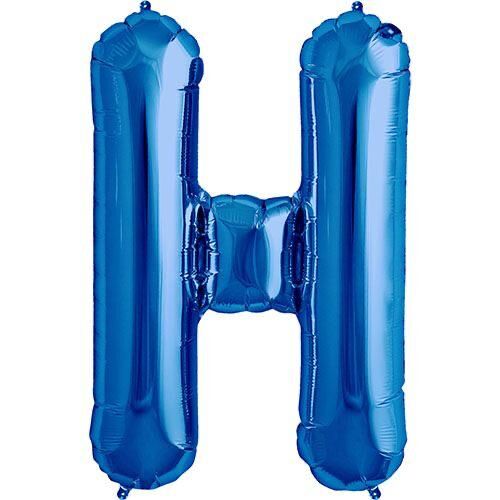 Toptan 16'' Mavi H Folyo Balon