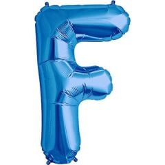 Toptan 16'' Mavi F Folyo Balon