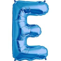 Toptan 16'' Mavi E Folyo Balon