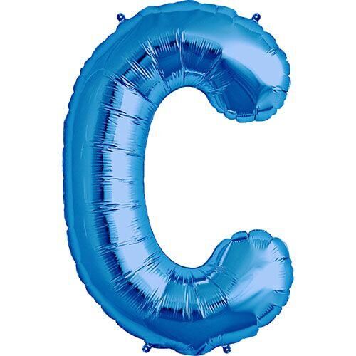 Toptan 16'' Mavi C Folyo Balon