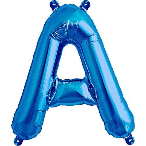 Toptan 16'' Mavi A Folyo Balon