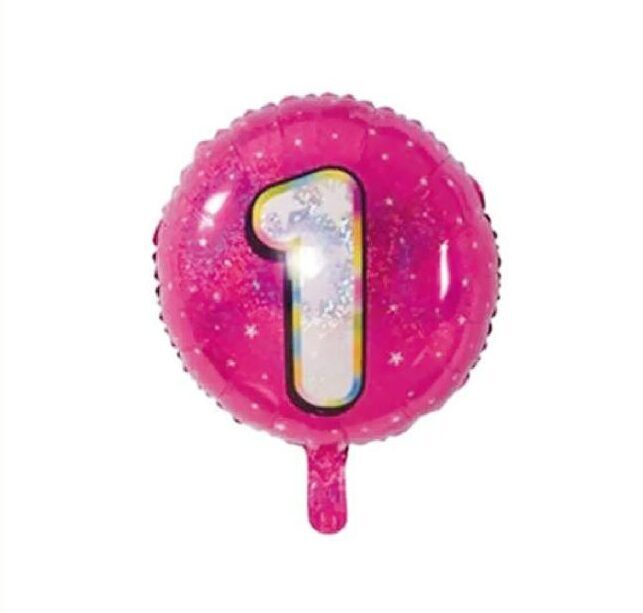 Toptan 18'' pembe 1 rakam folyo balon