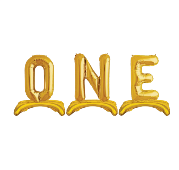 Toptan 32'' (80 cm) ayaklı gold folyo balon set