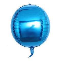 Toptan 55 cm küre mavi folyo balon