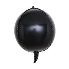 Toptan 55 cm küre siyah folyo balon