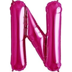 Toptan 16'' Pembe N Folyo Balon
