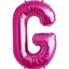 Toptan 16'' Pembe G Folyo Balon
