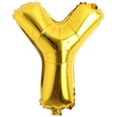Toptan 16'' Gold Y Folyo Balon