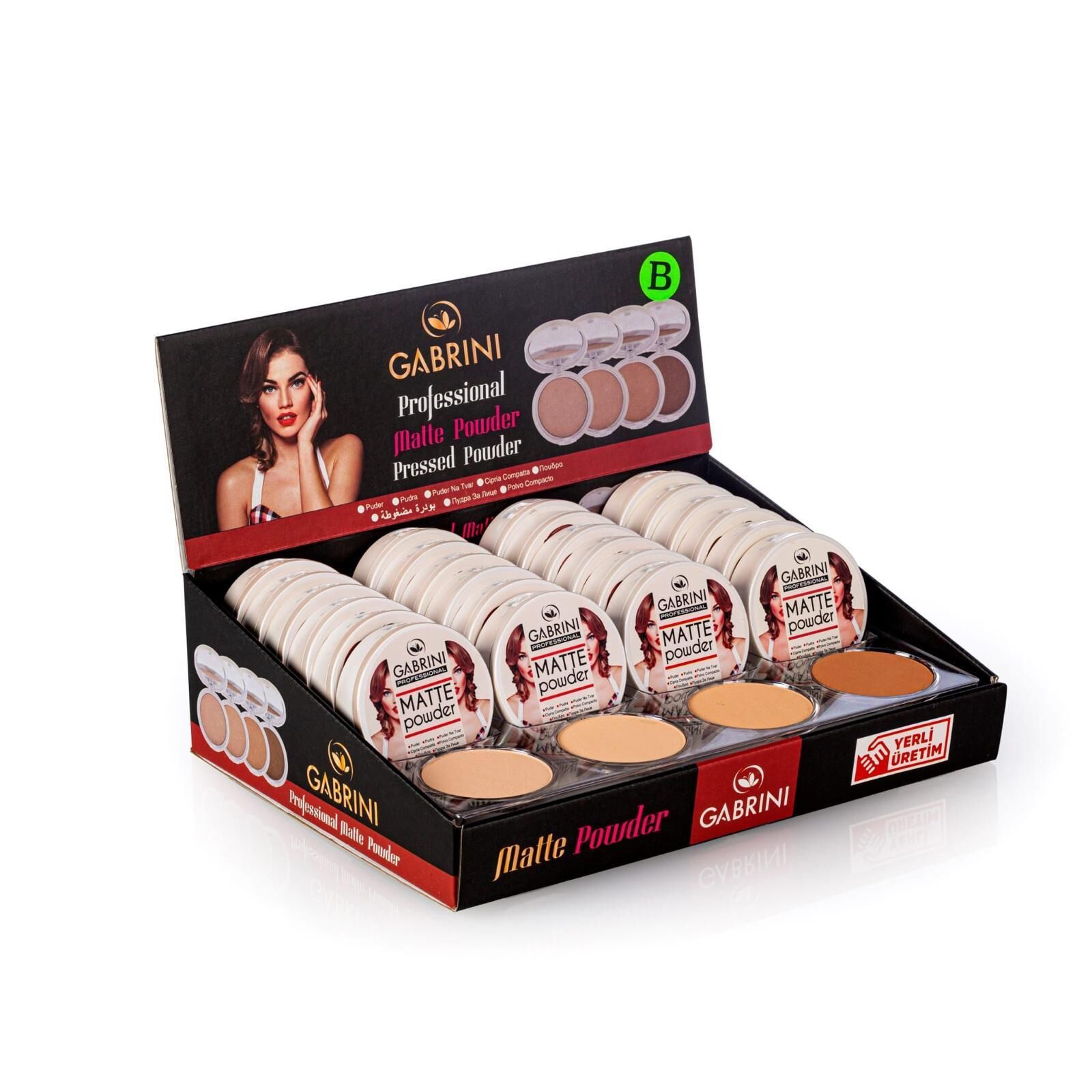 Gabrini Professional Matte Powder Pressed Powder