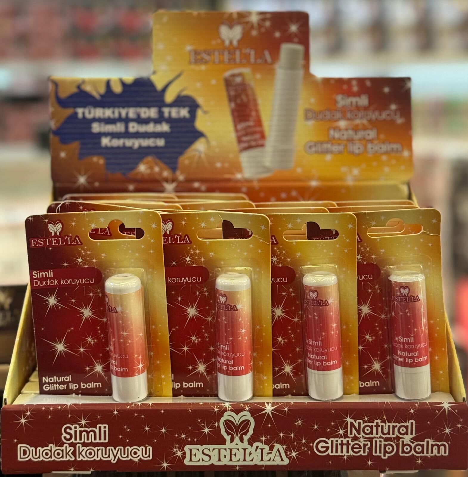 Estella Natural Glitter Lip Balm