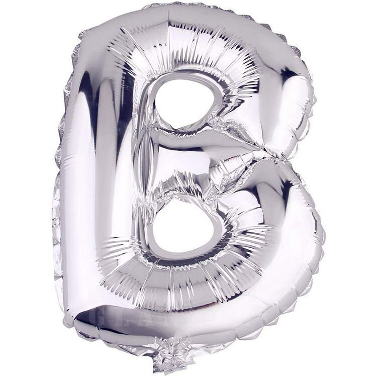Toptan 16'' Gümüş B Folyo Balon
