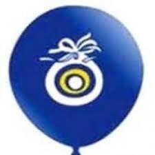 Toptan Atom Baskılı Balon Nazarlı Boncuklu 100'lü 12 İnç