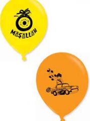 Toptan Atom Baskılı Balon Maşallah Sünnet 100'lü 12 İnç