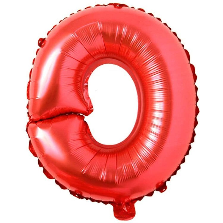 Toptan 16'' Kırmızı O Folyo Balon