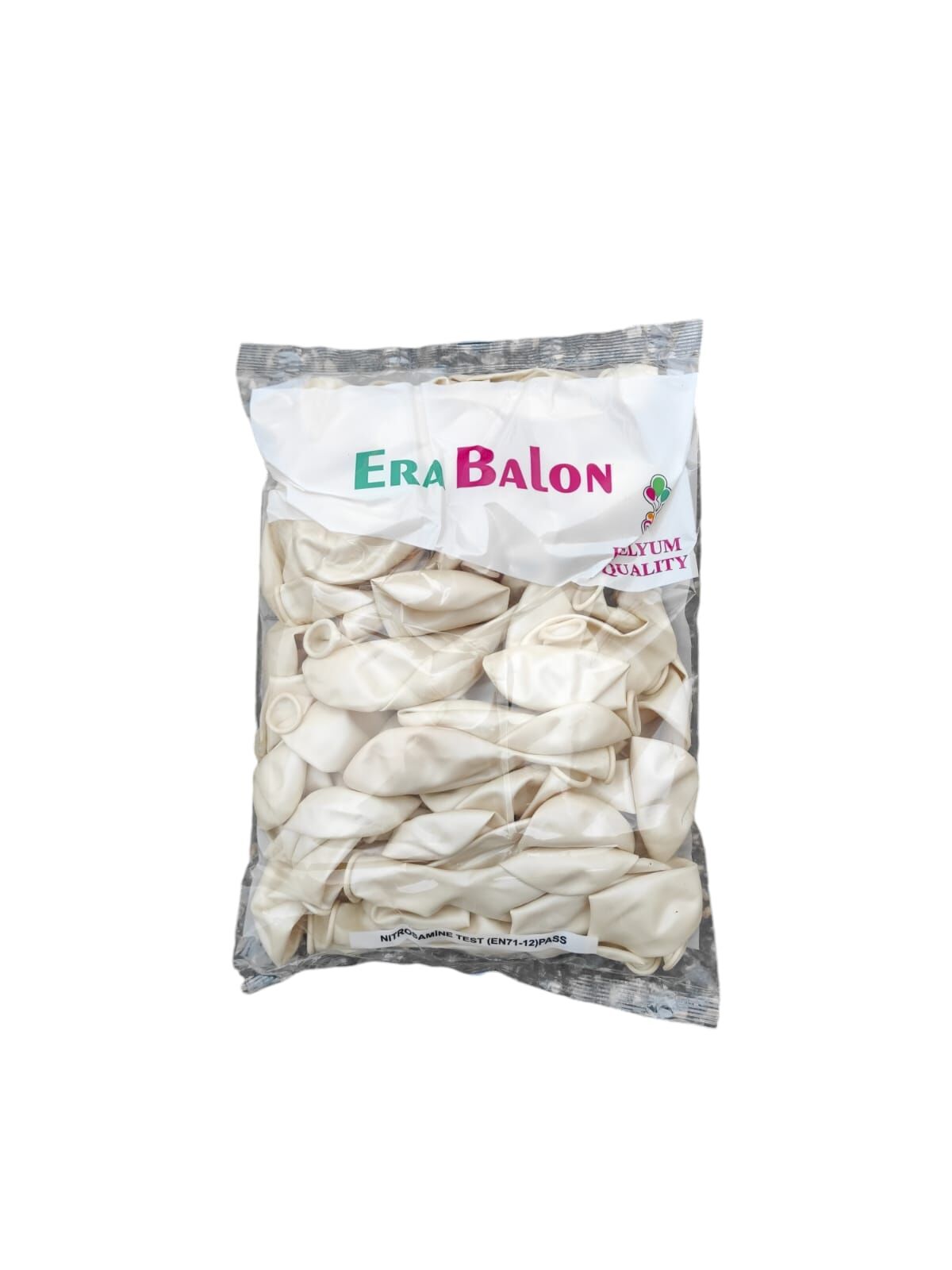 Toptan HBK Metalik Balon Beyaz 12 İnç 100'lü