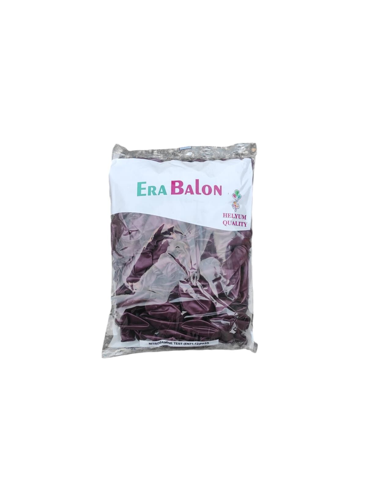 Toptan HBK Metalik Bordo Balon 12 İnç 100'lü