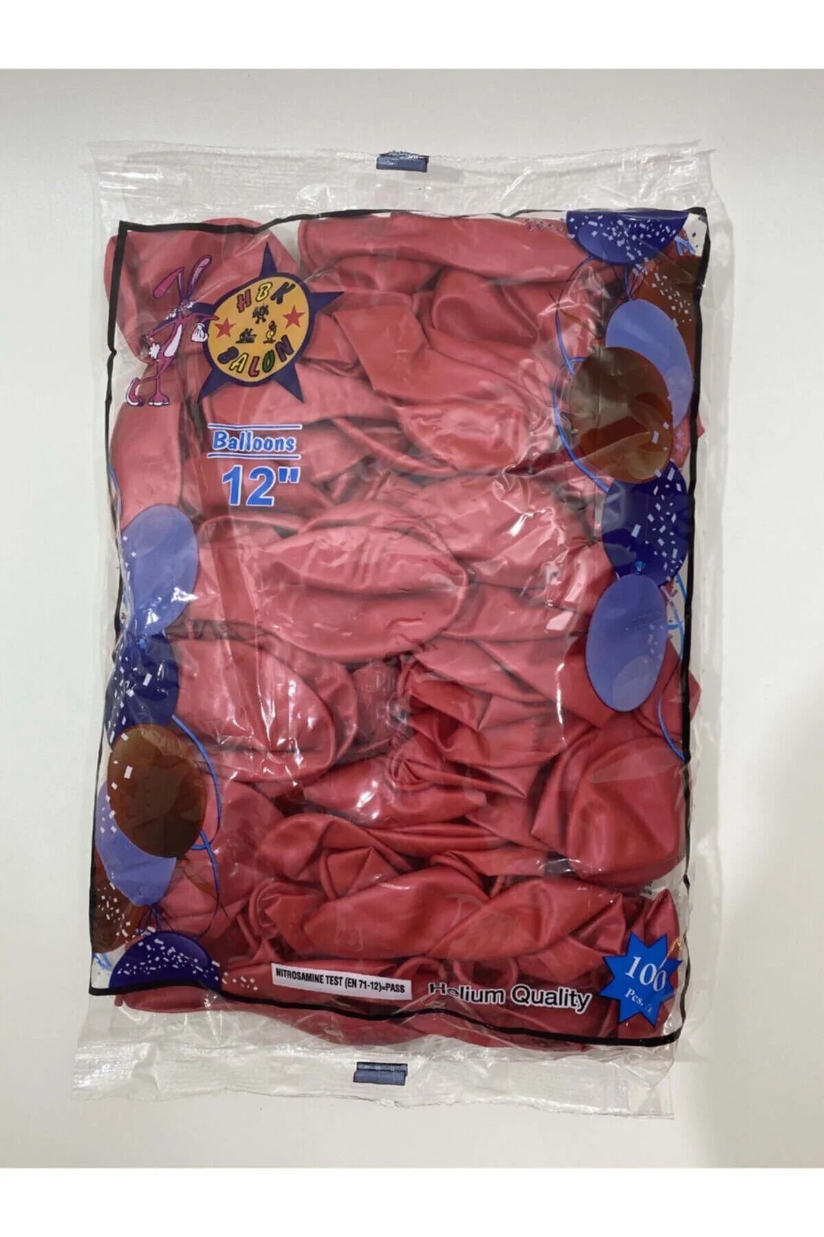 Toptan HBK Metalik Kırmızı Balon 12 İnç 100'lü
