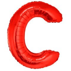Toptan 16'' Kırmızı C Folyo Balon