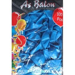 Toptan As Balon Pastel Koyu Mavi 12 İnç 100'lü