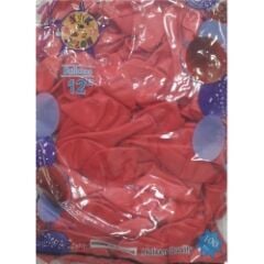 Toptan HBK Balon Pastel Kırmızı 12 İnç 100'lü