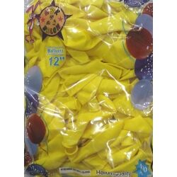 Toptan HBK Balon Pastel Sarı 12 İnç 100'lü